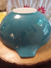 VTG Pyrex #444 Horizon Blue Cinderella Mixing Bowl  picture