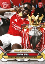 Bukayo Saka – 2025-26 Arsenal FC Topps NOW #4 picture