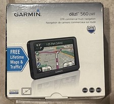 Garmin dezl 560LMT OTR Commercial Truck Navigation Blue Tooth Video Input Tested picture