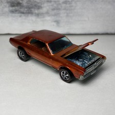 Vintage Hot Wheels Redline 1967 Orange Custom Cougar Brown Interior picture