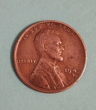 ERROR 1949 S Lincoln Wheat Penny Error T in TRUS is missing, Many Errors picture