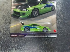 Hot Wheels Premium Fast & Furious Mitsubishi Eclipse Green Fast Stars 1/5 2021 picture