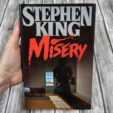 Vintage Misery Stephen King Viking Black $18.95 HC DJ Horror Novel USA 1987 picture
