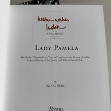 Lady Pamela by India Hicks SIGNED Autographed Hardcover Bookplate British Royalt picture
