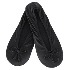 Isotoner Women's Satin Classic Ballerina Slippers picture