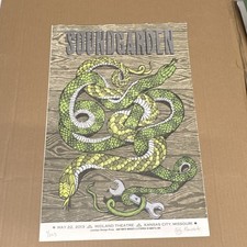 Soundgarden Concert Poster Midland Theatre Kansas City May 22, 2013  4/225 picture