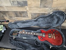 2001 Gibson Les Paul Studio Plus Translucent Red Repaired Headstock. W/ Case 8 6 picture