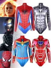 Cosplay Superhero Spider-Man Swimsuit Jumpsuits Women Bodysuit Costume Halloween picture