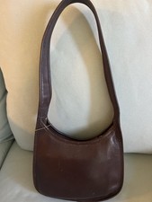 Vintage COACH Ergo Mini Zip Leather Brown Coach 9020 Shoulder Bag Purse Rare picture