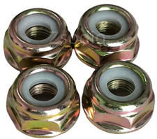 4PCS M10 * 1.25 Left-Hand Threaded Flange Nut Replacement Part, Used for Lawn picture