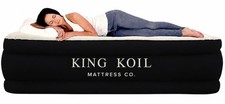 King Koil Air Mattress Twin with Built-in Pump, Inflatable Blow Up Bed picture