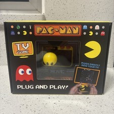 PAC-MAN Plug N Play TV Game w/ Wireless Controller HDMI Dongle NIB picture