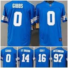 Tariffs​ Free DET Lions F.U.S.E Blue Sewn Stitched Jersey. picture