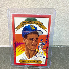 Donruss Diamond Kings Ken Griffey Jr Seattle Mariners Baseball Card 1989 ERROR picture