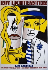 Roy Lichtenstein XL Vintage Poster 1979 | Leo Castelli NYC | Original Lithograph picture