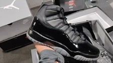 CDG x Air Jordan 11 IV7639-001 Triple Black Men's Casual Shoes picture