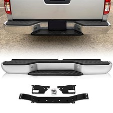 For 2005-2021 Nissan Frontier W/O Sensor Hole Chrome Rear Step Bumper Assembly picture
