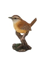 Hi-Line Gift Various Bird on Stump Statues (Carolina Wren) picture