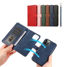 Detachable Magnetic Leather Wallet Case For iPhone 18 17 16 Pro Max 15 14 13 12 picture