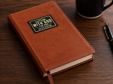 One Minute with God for Men 365 Devotions, Brown Faux Leather Flexcover picture