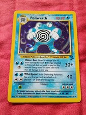 Poliwrath 15/130 Holo Rare Base Set 2 Pokémon TCG (2000)- LP picture