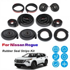 Door Rubber Seal Strips Weather Draft Wind Noise Reduction Kit For Nissan Rogue picture