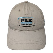 PLZ Aeroscience Corporation Slideback Hat Beige One Size Embroidered picture