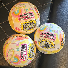 MGA's Mini Verse Make It Mini Birthday Baking & Dessert Miniatures 3 Balls 2023 picture