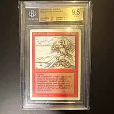MTG 1994 Revised Roc of Kher Ridges Rare Creature BGS 9.5 Quad Gem Mint picture