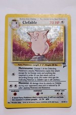 Pokemon Clefable 5/130 Base Set 2 Foil picture