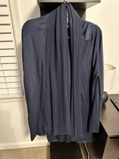 athleta cardigan pranayama restore wrap navy XL NWOT picture