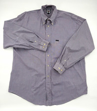 Vintage Faconnable Mens L Check Shirt Albert Goldberg Made USA Button Down picture