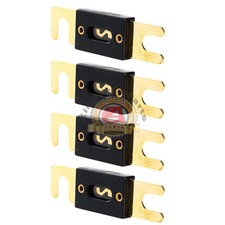 200A AMP ANL Type Fuse Gold Plated High Quality Fuses 4 Pack Car Audio Blade 12V picture