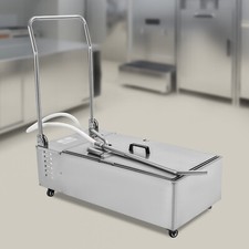 55L 370W Fryer Oil Filter Cart Machine Commercial Cooking Oil Filtration System picture