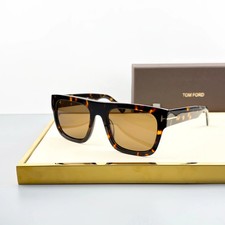 Tom Ford TF711 Havana Brown Lens Sunglasses New Authentic w/ Case picture