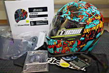 Icon Airform Full-Face Helmet Mips, MUNCHIES 0101-17046 BLUE, Size: 3XLarge picture