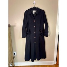 Flax by Jeanne Engelhart Wool Maxi Coat Art Teacher Dark Romantic Academia picture