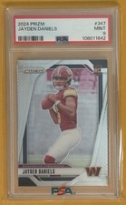 2024 Panini Prizm Rookie Jayden Daniels #347 PSA 9 MINT Rookie  picture