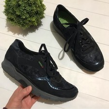 Sano By Mephisto Navy Blue Black Lace Up Sneakers Shoes Women’s Size 7 picture