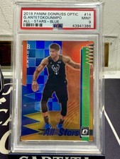2018-19 Panini Donruss Optic -All-Stars Giannis Antetokounmpo #14 Blue SSP picture