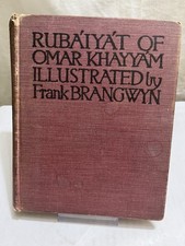 1917 Frank Brangwyn / Rubaiyat Of Omar Khayyam Brangwyn illustrations 1st ed GC picture