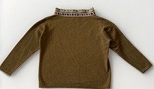 RARE Prada Vintage Archive Embroidered Sweater High Neck Cashmere Wool Blend picture