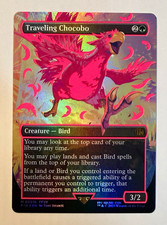 MTG Final Fantasy Traveling Chocobo Borderless Foil Mythic 551B-Pink picture