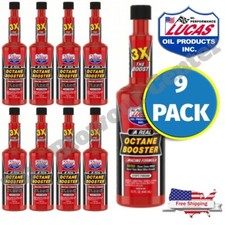 9-PACK of LUCAS OCTANE BOOSTER Racing Formula - 15oz Bottles -  picture