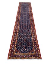 Semi Antique Mahall Hand Knotted Vintage Rug Runner Traditional  2'6x13’1,#26427 picture