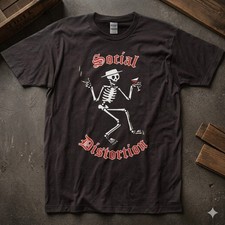 NEW Social Distortion Skelly Logo Mens Punk Rock Graphic Unisex  T-shirt picture