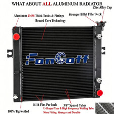 3 Row Aluminum Radiator Cooling For Toyota Forklift AT 16410U220071,16410U220171 picture