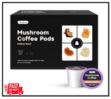 Chaism Mushroom Coffee Pods 12 K Cups Focus & Energy Boost Sugar-Free picture