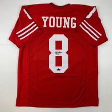 Facsimile Autographed Steve Young San Francisco Red Jersey Size Men's XL picture