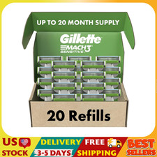 Mach3 Sensitive Mens Razor Blade Refills, 20 Count, Designed for Sensitive Skin picture